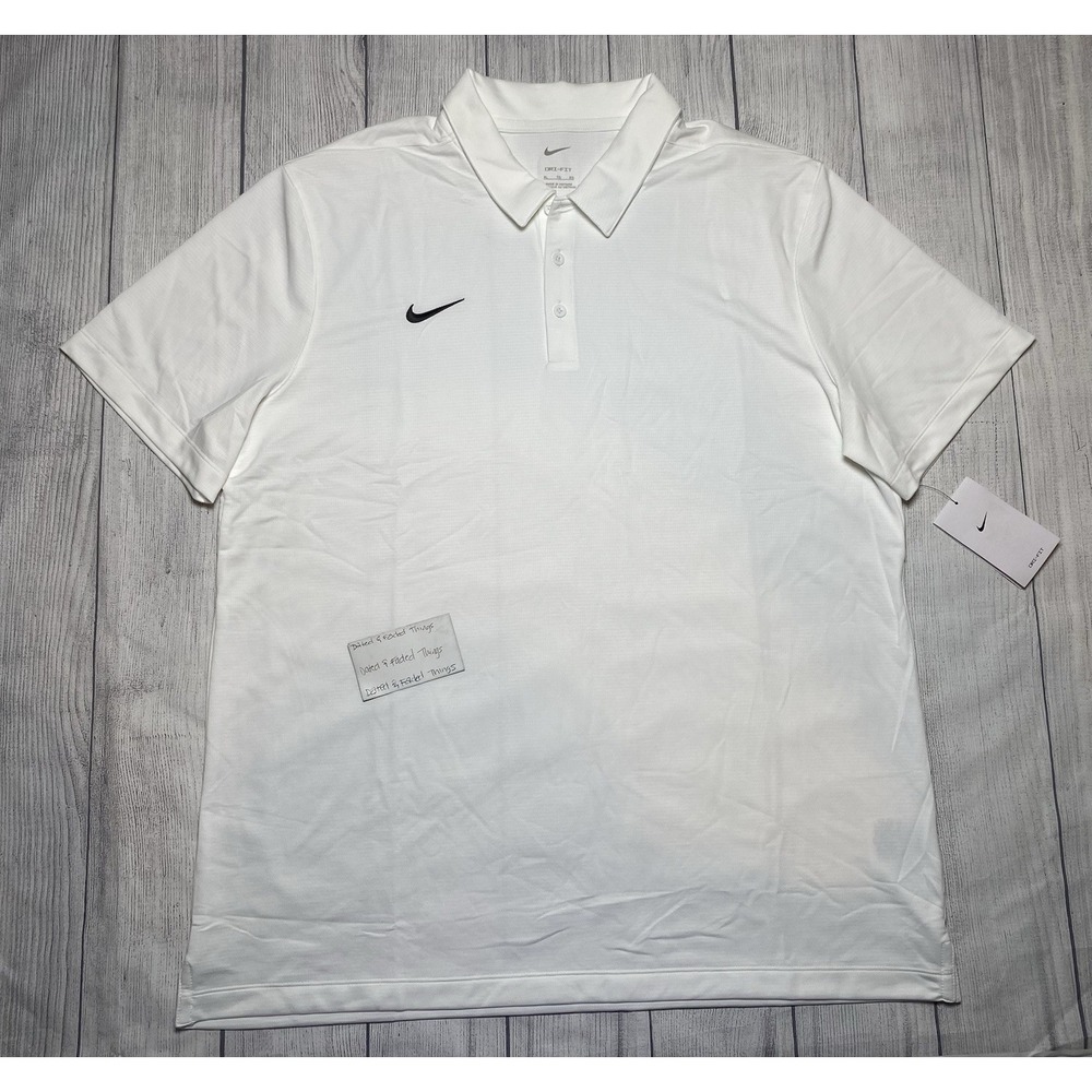 *NWT Men's Size LARGE Nike Golf Performance Dri-Fit Short Sleeve Polo Shirt